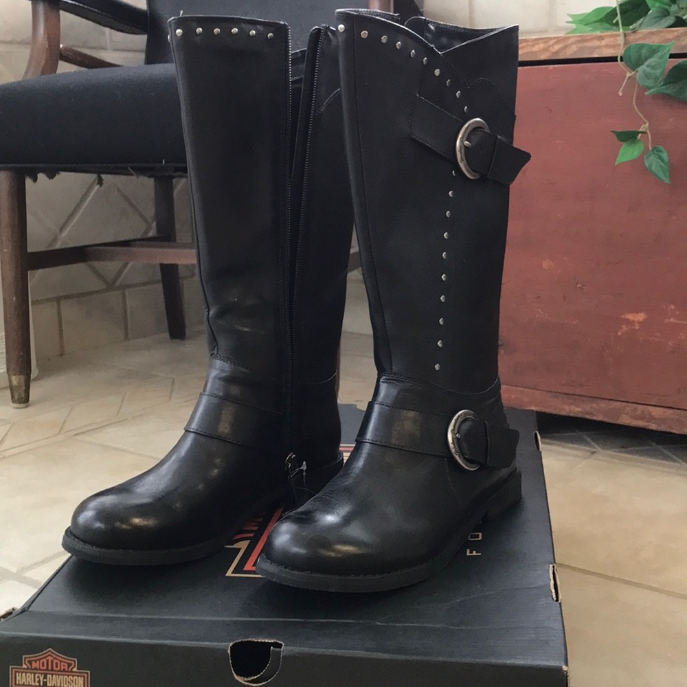 Harley Davidson Tall Boots, Size 6.5